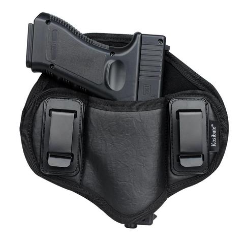 Kosibate Hunting Holster PU Leather Concealed for Gun Pistol Glock 17 glock 19 Makarov pistol Taurus Pancake IWB ► Photo 1/6