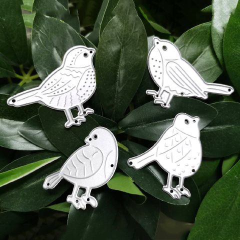 DoIce Vita 4pcs Bird Dies Animal Metal Cutting Dies Scrapbooking Die Cut for DIY Paper Card Making Craft Template ► Photo 1/3