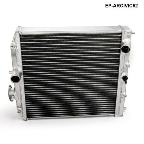 High performance Jdm 3 Row Racing Aluminum Radiator For Honda Civic EK EG DEl Sol Manual 52MM EP-ARCIVIC52 ► Photo 1/4