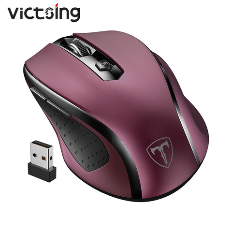 VicTsing MM057 2.4G Wireless Mouse Portable Mobile Optical Mouse with 6 Buttons 5 Adjustable DPI Levels  for Notebook PC Laptop ► Photo 1/6