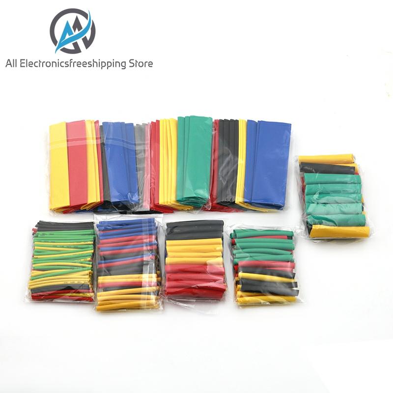 164pcs/Set Heat Shrink Tube termoretractil Polyolefin Shrinking Assorted Insulated Sleeving Tubing Wrap Wire Cable Sleeve Kit ► Photo 1/6