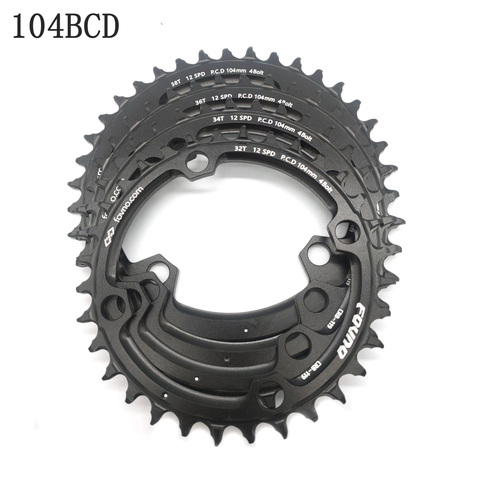 Fovno 104bcd 32/34/36/38 T Eagle Tooth Mountain MTB Bicycle Narrow Tray Wide Chainring forshimano m370 M410 M610 M615 M670 M780 ► Photo 1/6