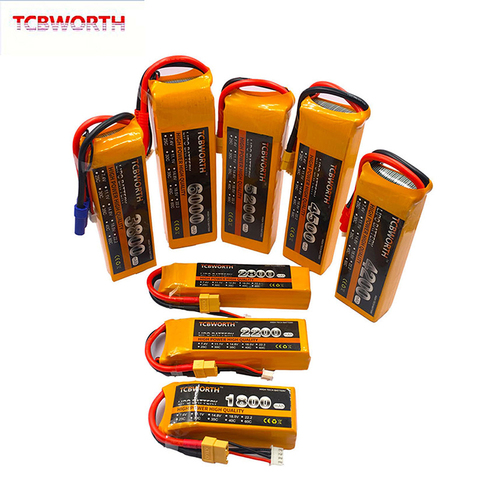 3S RC LiPo Battery 11.1V 1500 1800 2200 3300 3500 4200 5200 6000 10000mAh RC Drone Airplane Aircraft Car 3S RC Lithium Batteries ► Photo 1/6