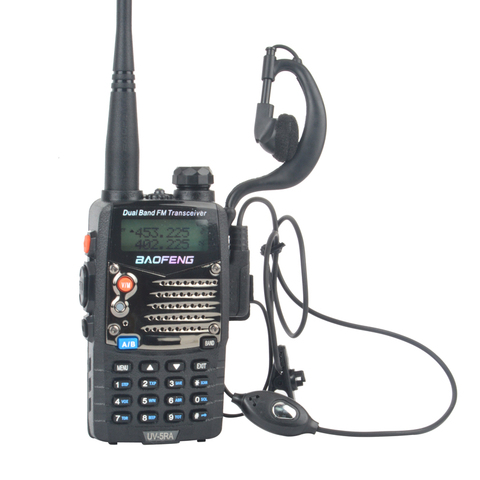 BAOFENG walkie talkie UV-5RA VHF/UHF Dual band 5W 128CH Portable FM two way radio with earpiece ► Photo 1/6