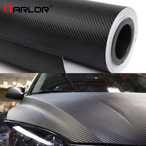 200cm*30cm 3D Carbon Fiber Vinyl Film 3M Car Stickers Waterproof DIY Motorcycle Automobiles Car Styling Wrap Roll Accessories ► Photo 1/6
