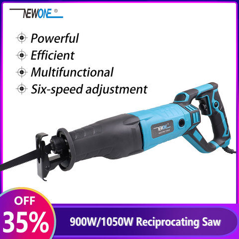 NEWONE 900W/1050W Multifunctional Reciprocating Saw Six-speed Adjustment Powerful Wood and Metal Cutting Electric Saber Saw ► Photo 1/5
