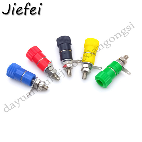 10Pcs 5 colour Terminal Binding Post with 4mm Banana socket for Amplifier Instrument power supply Panel mount connector ► Photo 1/5