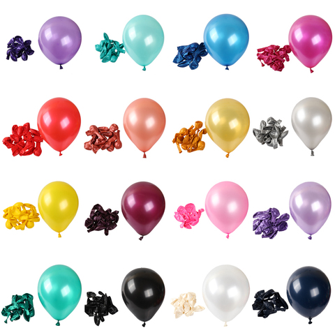 10/20/30pcs 10/12 inch Pearl mix Colorful Latex Balloon birthday Party Wedding Decoration Helium globos Kids Inflated toy balls ► Photo 1/6