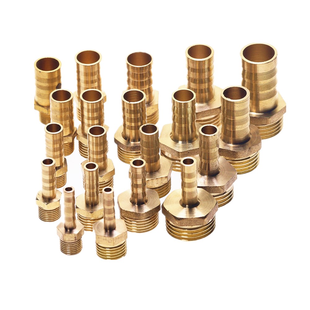 1/4" BSP to 12 mm Brass Male Barb Hose Tail Fitting Fuel Air Gas Water Hose Oil 