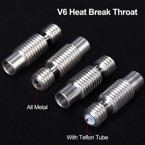 High Precision V6 Heat Break Throat All Metal/Teflonto PTFE Tube For E3d V6 Hotend Bowden Eextruder 1.75mm 3D Printer Parts ► Photo 1/6