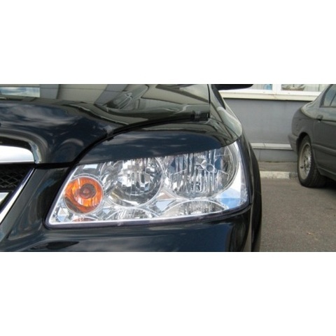 For Chevy Chevrolet Lacetti лачети SEDAN pads on the headlight eyelashes cilia eyebrow lights light plastic material 2003-2013 ► Photo 1/5