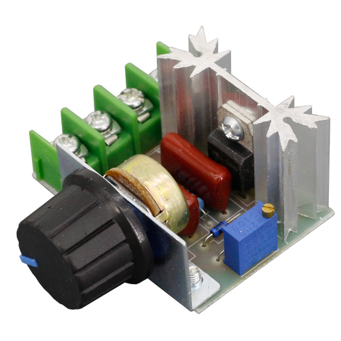 AC 220V 2000W Voltage Regulator Scr Dimming Dimmers Motor Speed Controller Thermostat Voltage Regulator ► Photo 1/4