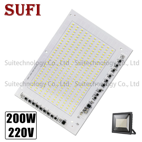 200W COB LED Lamp Chip LED Bulb Lamp AC220V Smart IC Aluminum plate Pure White for DIY LED Spotlight Floodlight Chip ► Photo 1/6