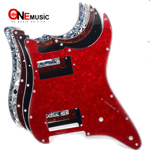 Multicolor 3 Ply 11 Holes HH two Humbucker Guitar Pickguard Anti-Scratch Plate for ST FD Electric Guitar ► Photo 1/6