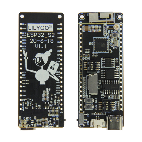 LILYGO® TTGO T8 ESP32-S2 V1.1 WIFI Wireless Module Type-c Connector TF Card Slot Development Board ► Photo 1/6