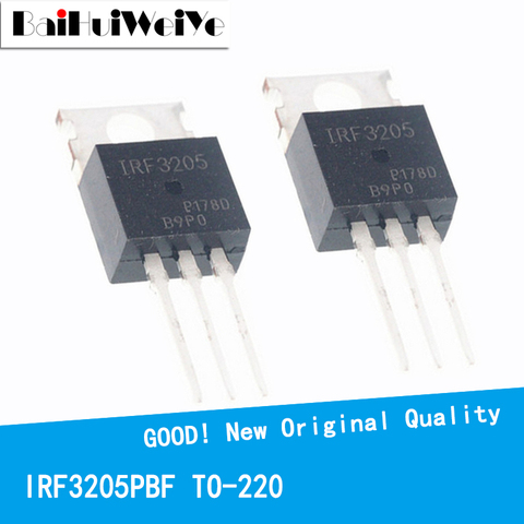 10PCS/LOT IRF3205PBF IRF3205 55V/100A TO-220 New and Original IC Chipset MOSFET MOSFT TO220 ► Photo 1/5