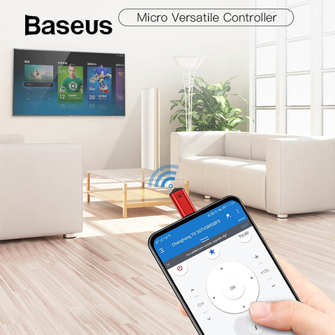 Baseus R03 Micro Jack Smart IR Remote Control Universal Remote Control for TV/Air Conditioner/Projectors for Xiaomi Huawei Phone ► Photo 1/6