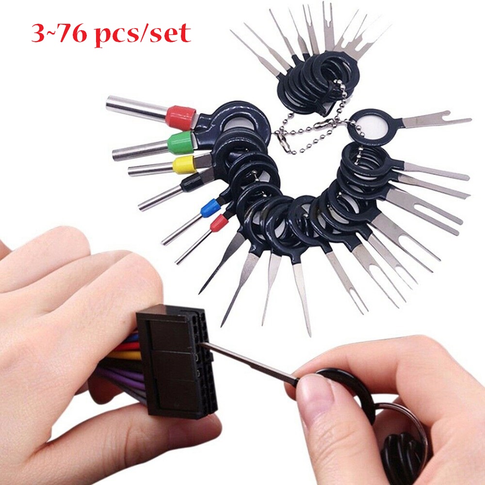 Car Wiring Harness Plug Hand Terminal Extraction Pick Connector Pin Remove Kit
