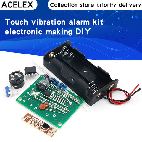 Touch vibration alarm kit electronic making maker DIY electronic training kit teaching kit, student laboratory ► Photo 1/6