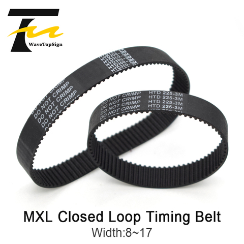 HTD 3M Closed Loop Timing Belt Transmission Belts Perimeter 225 228 255 267 300 324 330 354mm Customized Width 8 9 10 15 17mm ► Photo 1/6