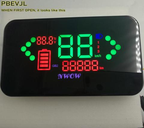 48v60v-96v LCD display high lightness speedometer made of fluorescent nixie tube electric scooter dashboard ebike MTB atv parts ► Photo 1/1