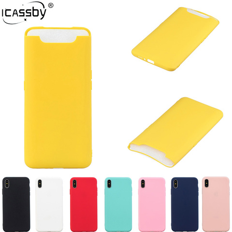 Rubber Silicone Case For Samsung A80 A51 A71 A50 Candy Color Soft TPU Back Cover For Coque Samsung Galaxy A80 A 80 SM-A805F Case ► Photo 1/6