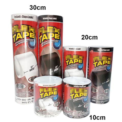 1.52m Super Strong Fiber Waterproof Tape Width: 20 and 30cm  Stop Leak Seal Repair Tape  Fiberfix Adhesive Tape PE tube PVC etc ► Photo 1/5