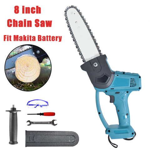 1080W 8Inch Electric Chain Saw Cordless Brushless Power Tools Chainsaw Garden Woodwork Cutter Power Blade For 18V Makita Battery ► Photo 1/6