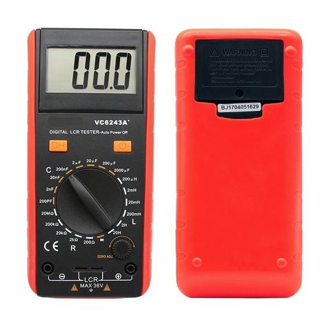 SZBJ VC6243A/BM4070 Digital Inductance Capacitance Resistance Meter Multimeter Crocodile Clip Measuring Tool with Bag ► Photo 1/6