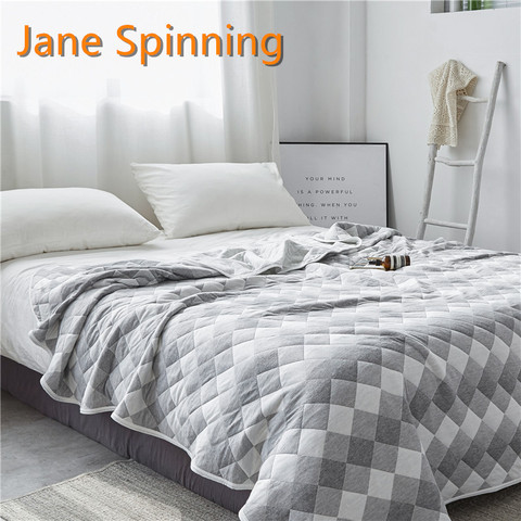 Knitted Summer Blanket Throw Full Queen Size Air Conditioning Comforter Quilt Soft Plaid Bedspread Sheet Bed Cover Colcha ► Photo 1/6