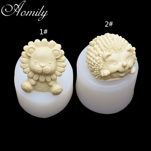 Lion Hedgehog Shape Silicone Mold Cake Decoration Accessories Moldes D Silicona Para Fondant Cake Decorating Tools Bakeware Mold ► Photo 1/6