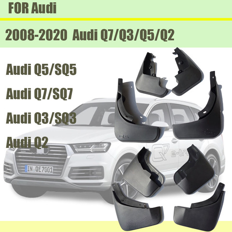 For Audi Q3 Q5 Q7 Q2 Mudguards Audi Q3 Q5 Sline  mud flaps Q7 Sport Car Fenders splash guards auto accessories 2008-2022 ► Photo 1/6
