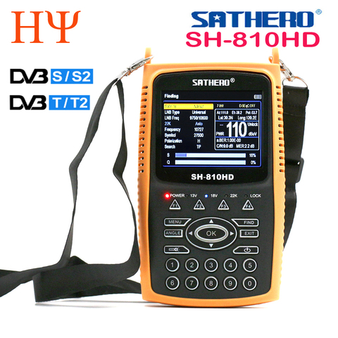 SATHERO SH-810HD DVB-S2 DVB-T/T2 CCTV Combo Better Satlink 6980 Digital Satellite Meter Finder h.265 satlink ws-6933 kpt-716ts ► Photo 1/6