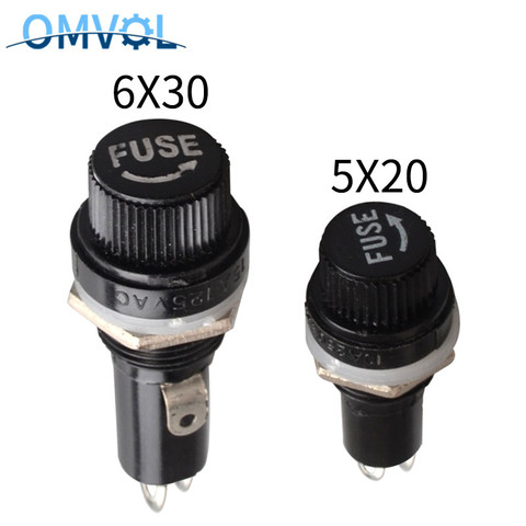 1PCS fuse holder 5X20 6X30 3AG insurance tube socket fuse holder for 6*30 insurance Panel Mount Fuse Holder 6x30mm ► Photo 1/6