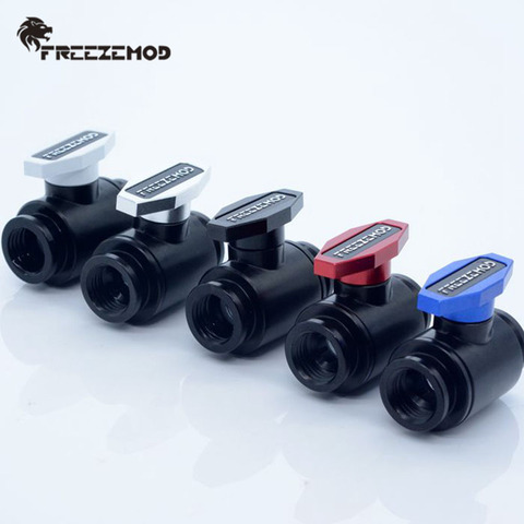 FREEZEMOD Computer Pc Water Cooler Fitting Drain Valve Double Inner Teeth G1/4 Stop Valve. FM-YGNSB ► Photo 1/6