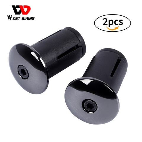 WEST BIKING 1 Pair Bicycle Grip Plugs Handle Bar End Cap Lightweight MTB Road Bike Bar End Plugs For Handlebar Grip Accessories ► Photo 1/6