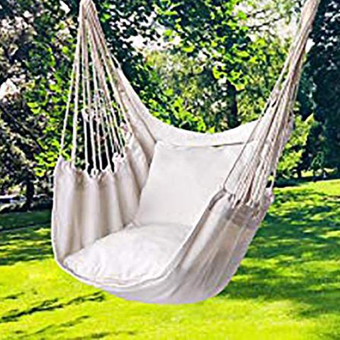 Swing Garden Hammock Chair Outdoor Portable Thicken Hammock Garden Travel Camping Throw Pillow Swing Chair ► Photo 1/6