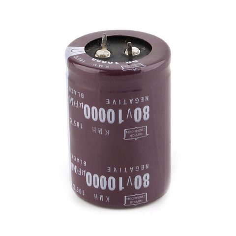 2022 New 35x50mm 80V 10000uF Electrolytic Capacitor Filter Current Condenser for audio Amplifier ► Photo 1/6