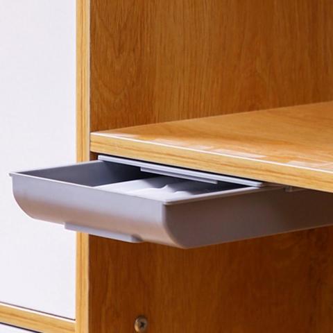 Creative Kitchen Desk Organizer Storage Box Sundries Stationery Bedroom Pen Holder Case Container Adhesive Drawer Under Table ► Photo 1/6