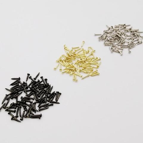 200pcs Golden Silver Antique Brass Bronze Dia=1.2/1.5mm L=6/8/10mm Iron Small Mini Round Head Nail Tack for Jewelry Box Hinge ► Photo 1/6