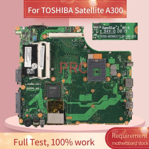 Laptop motherboard For TOSHIBA Satellite A300 Notebook Mainboard 6050A2171301-MB-A02 DDR2 ► Photo 1/6