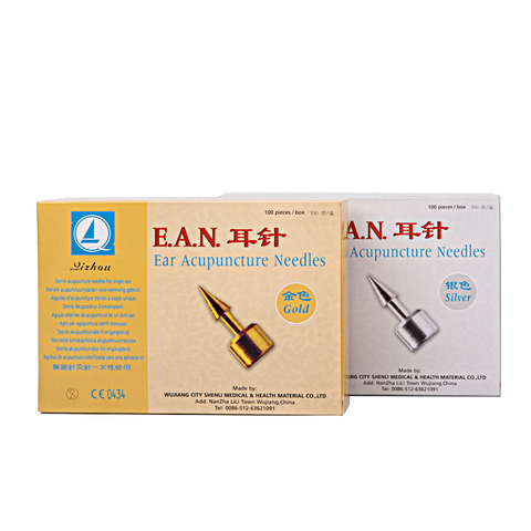 100pcs Sterile Ear Press Needle EAN Ear Acupuncture Needles Auricular Acupunture Massage Ear Needle 1 Box Stimulator Massager ► Photo 1/6