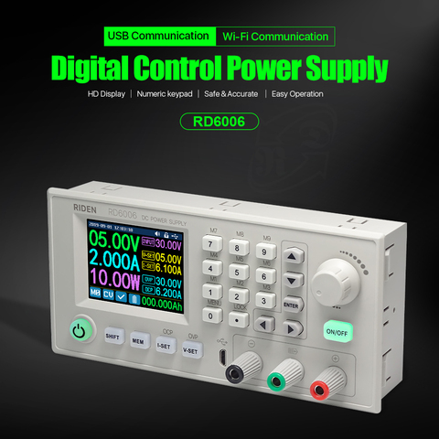 RD RIDEN RD6006 RD6006W USB WiFi DC - DC Voltage current Step-down Power Supply module buck Voltage converter voltmeter 60V 6A ► Photo 1/1