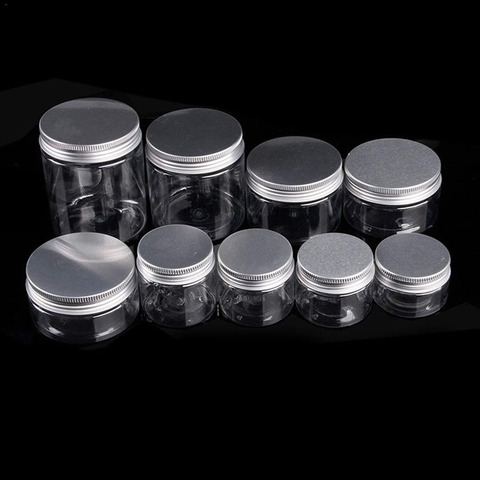 1pcs Clear Plastic Jar And Lids Empty Cosmetic Containers Makeup Box Travel Bottle 30ml 50ml 60ml 80ml 100ml 120ml 250ml 500ml ► Photo 1/6
