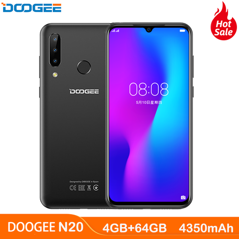 DOOGEE N20 4G Smartphone 6.3-inch FHD + Display 4GB + 64GB Octa-core 4350mAh 10w Fast Charging Octa Core 16MP Triple Rear Camera ► Photo 1/1