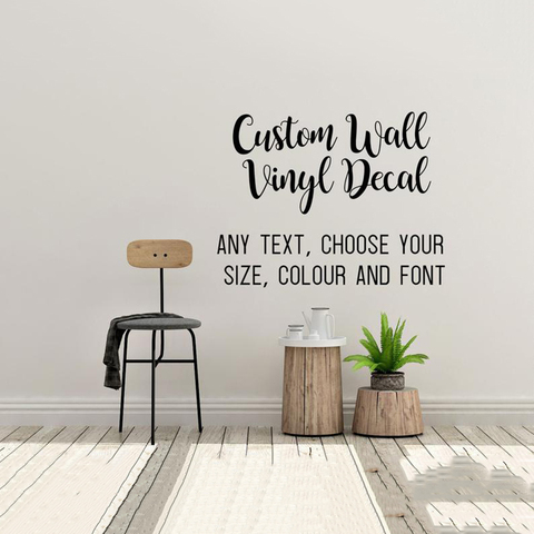 Design Your Own Custom Wall Decal wall decor nursery decor kids room sticker self adhesive vinyl Custom quote decal design  CN ► Photo 1/4