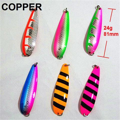 24g 81mm COPPER FISHING LURE  COPPER LURE   Lure Fishing thickness 2mm ► Photo 1/6