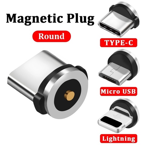 5Pcs Magnetic USB Cable Plug Fast Charging Type C Cable Box Magnet Charger Head Micro USB Cable Mobile Phone Cable USB Cord Plug ► Photo 1/6