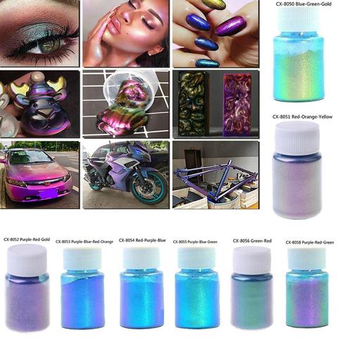 Mirror Chameleons Pigment Pearlescent Epoxy Resin Glitter Magic Discolored Powder Resin Colorant Jewelry Making Tools ► Photo 1/5
