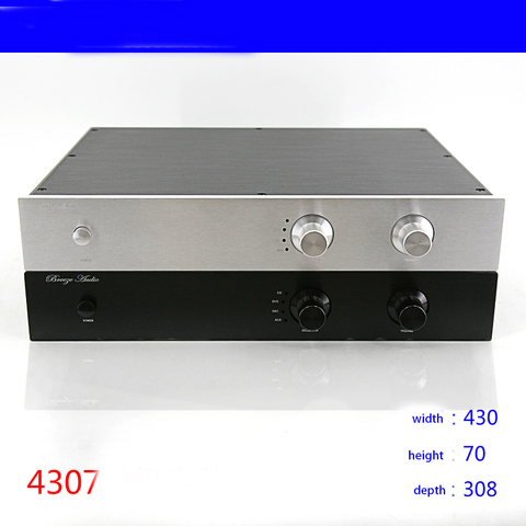 KYYSLB 430*70*308MM DIY Box Amplifier Chassis Housing Case Shell Enclosure Home Audio All Aluminum 4307 Pre-level Chassis ► Photo 1/5